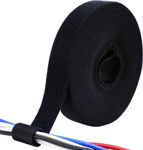 ECOHomes 3/4 Inch x 30 FT Cable Ties Wrap, Double Sided Hook and Loop Straps for Cable & Cord Management