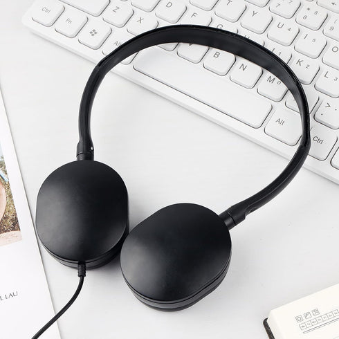 Kids Headphone Bulk 24 Pack for Classroom, Wholesale Earphones Class Set for Students Teens Children - Black