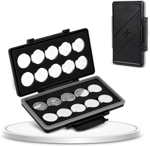 CR2032 Battery Case Holder, Water-Resistant Anti-Shock Coin Cell Battery Case for 20x CR2032/CR2025/CR2045/CR2016,