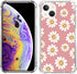 Indie Smile Face Flower Daisy Power Case for iPhone 13, Hippie Retro 90s Pink Aesthetic for Girls Boys Women Men