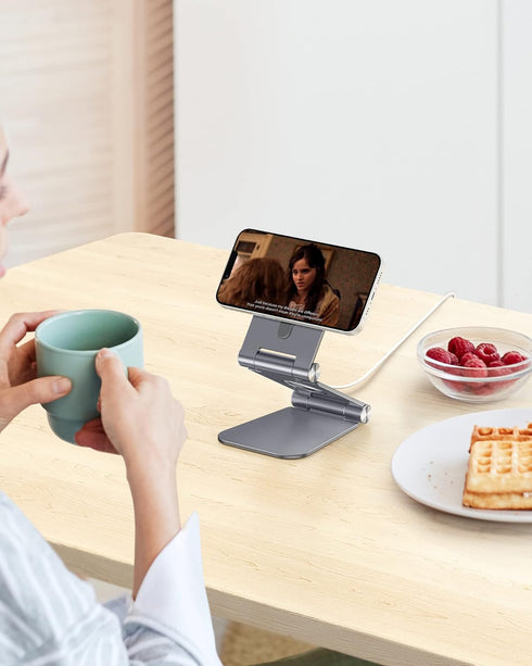 OMOTON Stand for MagSafe Charger, Foldable Phone Holder for MagSafe Accessories, Compatible with iPhone 12-16