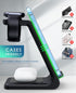 Wireless Charging Station, 3 in 1 Fast Desk Charger for iPhone 15/14/13/12/11 Pro Max, AirPods, iWatch Series