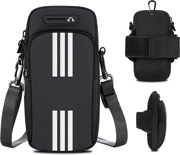 Phone Holder for Running Armband, Cell Phone Purse Crossbody for Women Men Kids, iPhone 15 14 13 12 11 Pro Max, Galaxy