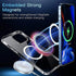 Magnetic Clear Case for iPhone 15 Pro Max, Compatible with MagSafe, Includes Glass Screen Protector and Camera Lens