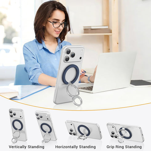 Ratcase 17 16 15 14 13 12 Magnetic Phone Ring Holder for MagSafe, Cell Phone Grip Stand Finger Ring for iPhone Pro Max