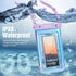Waterproof Phone Pouch Floating, 10in Underwater Cell Phone Holder with Lanyard for iPhone 15 Pro Max Plus, Galaxy