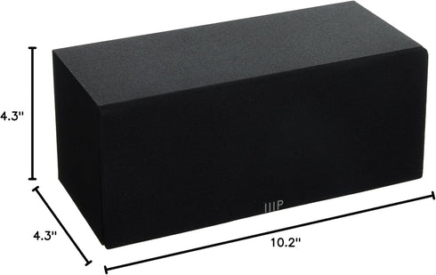 Monoprice Premium Home Theater Center Channel Speaker - 3 Inch Driver, 8 Ohms, 100 Watts, Black