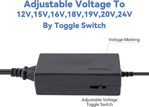 HZHFCB 12V-19V/4.5A,MAX 20V-24V/4A 12V 24V 100V-240V 8 Power Supply Switching Mode Adjustable DC from to Variable