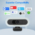 saylas 2K 2K@60FPS 65 Webcam with Lights, HD Webcam for PC, Web cam with Microphone, FOV, Autofocus, Noise