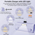 Small USB C Portable Charger, 5000mAh Mini Power Bank with Built-in Phone Stand and LED Light, Compatible with iPhone15