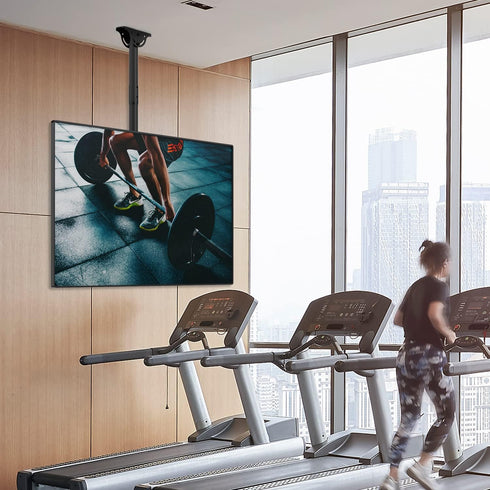 WALI TV Ceiling Mount Adjustable Bracket for 26 to 65 Inch Displays, Up to 110 Lbs, Mounting Holes 400x400mm