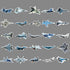 LYLSDSB 50Pcs Fighter Jet Plane Stickers - Vinyl Waterproof for Laptops, Bikes, Cars & More