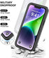 iPhone 14 Waterproof Case with Built-in Screen Protector, Shockproof Dustproof Full Body Protective IP68 Case, 6.1 inch
