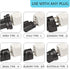 Ceptics Switzerland Travel Plug Adapter (Type J), 3 Pack, Grounded & Universal