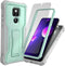 DUOPAL Military Grade Protection Case for Motorola Moto G Play 2021, Shockproof with Tempered Glass Protector,
