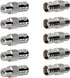 BNC Female to RCA Female Coupler Adapter Connector for CCTV Security Systems, Pack of 10