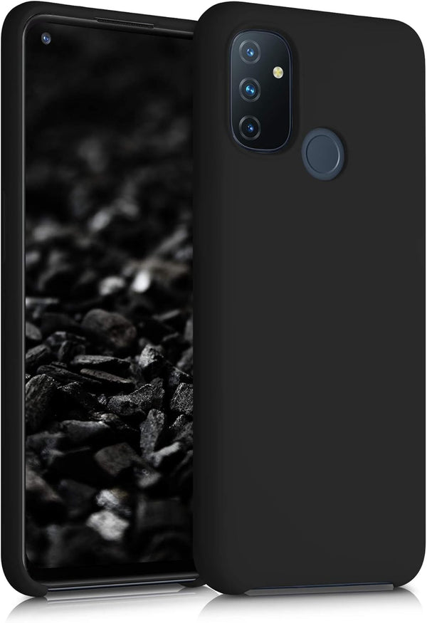 kwmobile OnePlus Nord N100 Case - TPU Silicone Phone Cover with Soft Finish - Black