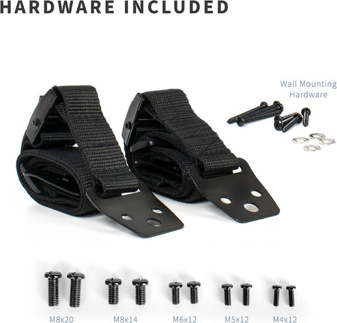 VIVO STAND-SK02 TV Anti-Tip Heavy Duty Dual Cable Kit, Non Tipping Safety Straps for Screens or Furniture Mounting