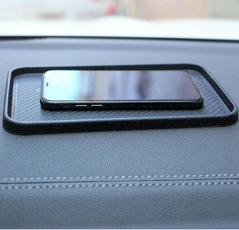 Silicone Anti-Slip Dashboard Mat - Car Phone Holder & Tray
