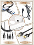 Magnetic Cable Holder, 4 Magnetic Organizers with 1 Metal Disc for Office Desk Laptop USB Charging Cable Organization