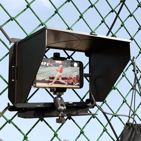 YIUYIC Cell Phone Fence Mount with Shade Game Recording Mounting Kit Compatible with