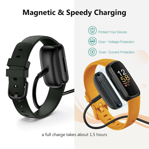 Fast Wall Charger for Fitbit Inspire 3, Replacement USB Charging Cable Cord for Smartwatch Charger Dock