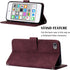 Wallet Case for iPod Touch 5, 7 - Magnetic PU Leather Flip Case with Card Holders Kickstand Protection for iPod Touch