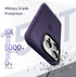 Anqrp iPhone 15 Pro Case, Dark Purple Soft Silicone Slim Anti-Scratch Protective Cover with Wireless Charging Support