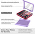 Miimall Motorola Razr 2024 Case, Ultra Thin Slim Matte Hard PC Anti-Slip Shock-Proof Cover, Purple