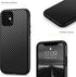 Tasikar Compatible with iPhone 11 Case, Carbon Fiber Leather Design with TPU Bumper, Premium Hybrid Case (Black)