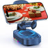 Adjustable Phone Holder with Wireless Bluetooth Speaker, 5 Colorful LED Modes, Anti-Slip Base, HD Surround Sound,