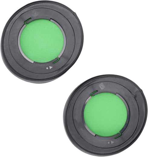 Razer Kraken 7.1 V2 Pro Headphone Ear Pads - Soft Leather Replacement Cushions (Green) for Ultimate Comfort.