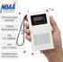 NOAA Weather Radio Portable AM FM Transistor, Battery Operated by 1500MAH Battery, Strong Flashlight Emergency SOS Alarm