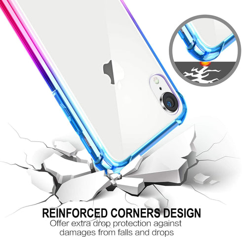 Salawat Compatible iPhone Xr Case - Clear Cute Anti Scratch Slim Phone Case Cover for iPhone Xr 6.1inch 2018