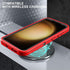 Samsung Galaxy S23 Plus Case with 2Pcs Military Grade 3 in 1 Heavy Duty Case, Red/Black, Screen & Camera Protectors