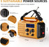 Emergency Radio 5000 Hand Crank Solar Weather Radio, 5-Way Power Survival Portable Radio with Flashlight & Charger