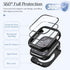 Goton 2-Pack Waterproof Apple Watch Case for SE Series 6 5 4, 40mm Screen Protector + 360 Protective Glass Cover
