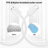 USB A to USB C Car Carplay Woven Cable, 5 FT USB 3.2 Adapter Cord for iPhone 15, 15 Plus, 15 Pro/Pro Max, iPad Pro,