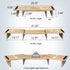 Zimilar Large Oak Dual Monitor Stand Riser with Adjustable Length and Angle, Wood Monitor Stand for 2 Monitors with