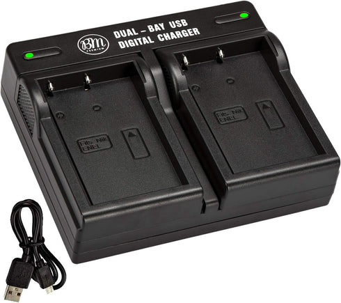 EN-EL5 Dual Rapid Battery Charger for Nikon Coolpix P80 P90 P100 P500 P510 P520 P530 Digital Camera
