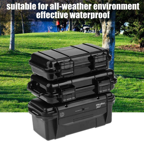 FOSA Outdoor Shockproof Box, Waterproof Container Plastic Dry Storage Box with Foam for Outdoors