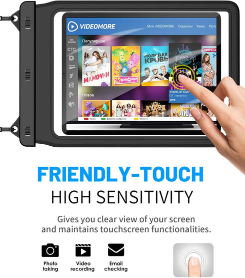 AICase Universal iPad Waterproof Dry Bag Pouch: Fits iPad Pro 12.9/11/10.5/9.7, New iPad 9.7, Galaxy Tab S7 Tablets