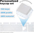 MECCANIXITY 104 Keys Pudding Keycaps Set, OEM Profile 60 Percent ABS for 61/87/104 Mechanical Keyboard Layout, White &