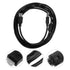 2.0 3 USB Printer and Copier USB Cable Meters Black for Computer Fax Machine Office Supply