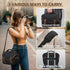 RAINSMORE Canvas Camera Bag, DSLR/SLR/Mirrorless Small Camera Sling Bags Cross-body Camera Case, Compact Shoulder Bag