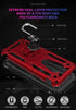 Military Grade Drop Impact Case for Motorola Moto E5, Moto G6 Play 5.7 Inch with Metal Rotating Ring Kickstand Holder,