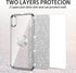 nancheng Samsung Galaxy A51 5G Case, Glitter Cute Soft TPU Cover with Ring Kickstand Strap, Shockproof Protective Case