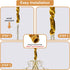 Antique House 1 Pack 70.8 inches Chandelier Chain Covers Gold Cable Covers Brushed Polyester Fabric Chain Sleeve