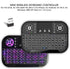 Mini Bluetooth Keyboard with Touchpad, Portable 2.4GHz RF Multi Touch Rechargeable Handheld Controller for PC, Tablet,