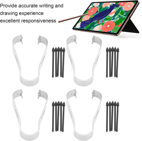 Stylus Pen Tips for Galaxy S6, S7, Note 10/20, 4pcs Touch Screen Stylus Pen Nibs Replacement for Writing and Drawing
